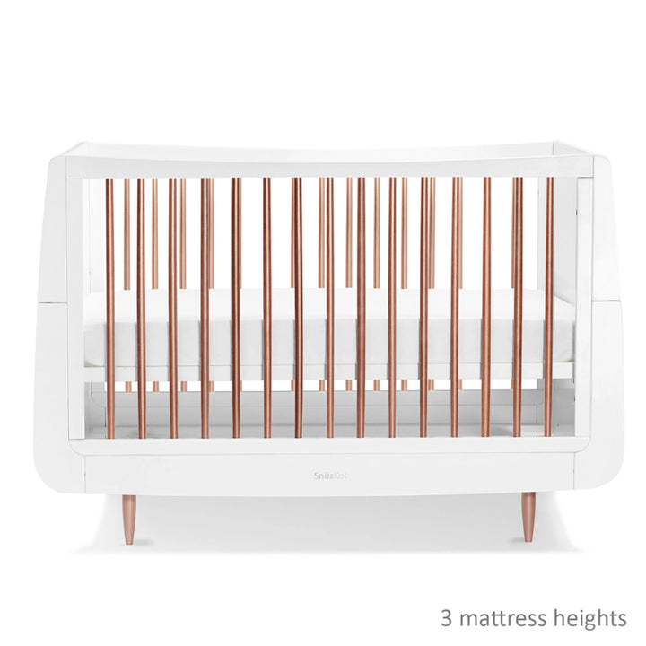 SnuzKot Skandi Cot Bed (Rose Gold)