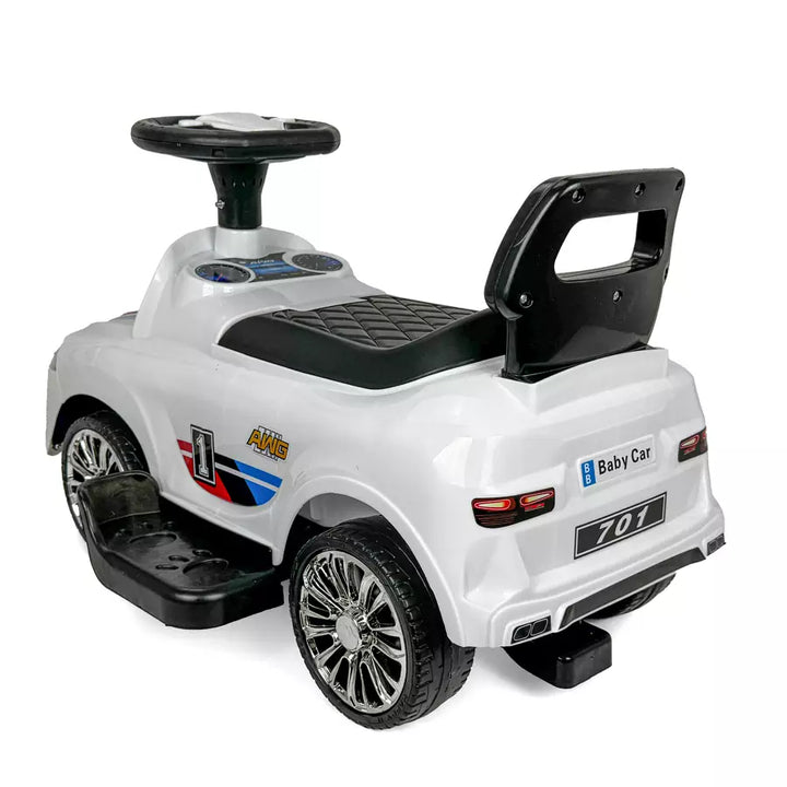 Benz Tolo Car with Light & Sound (White)