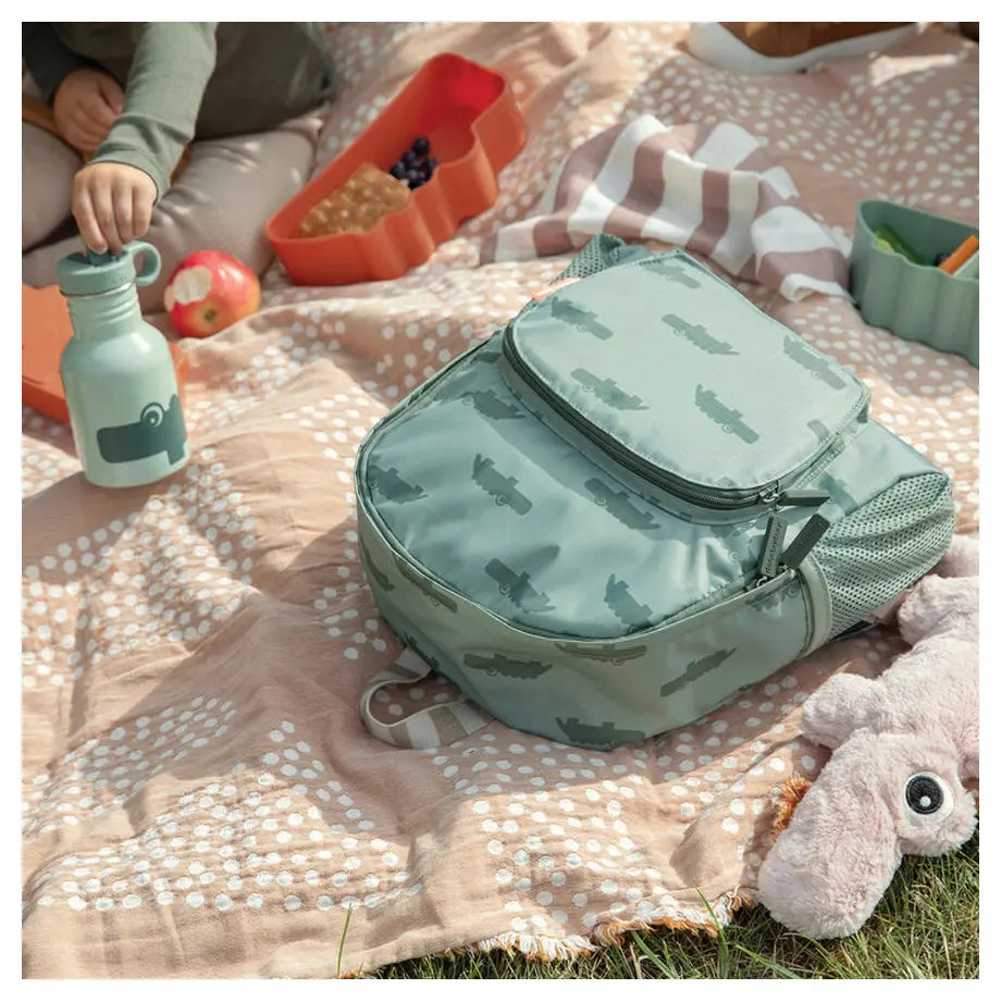 Done By Deer Kids Backpack Croco Green (Green)