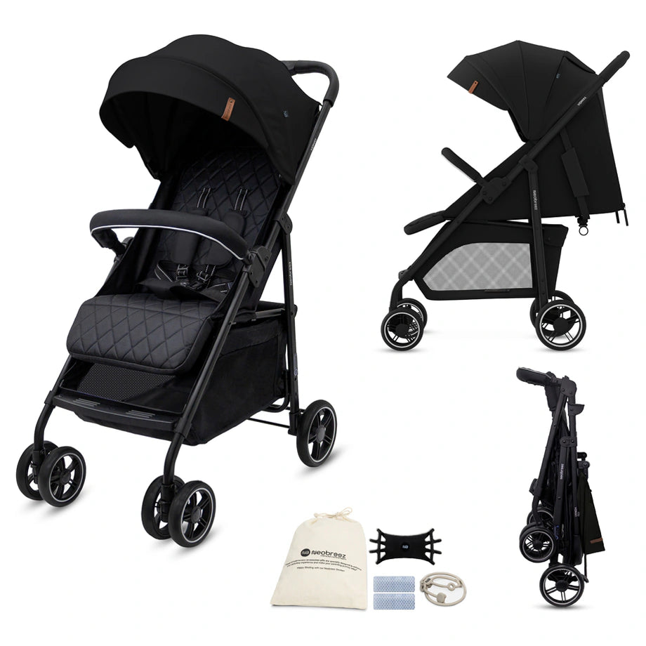 Neobreez Vomx1 Ultra Lightweight Stroller Compact & Quick-Fold Baby Travel Pushchair With Waterproof Upf 50+ Canopy