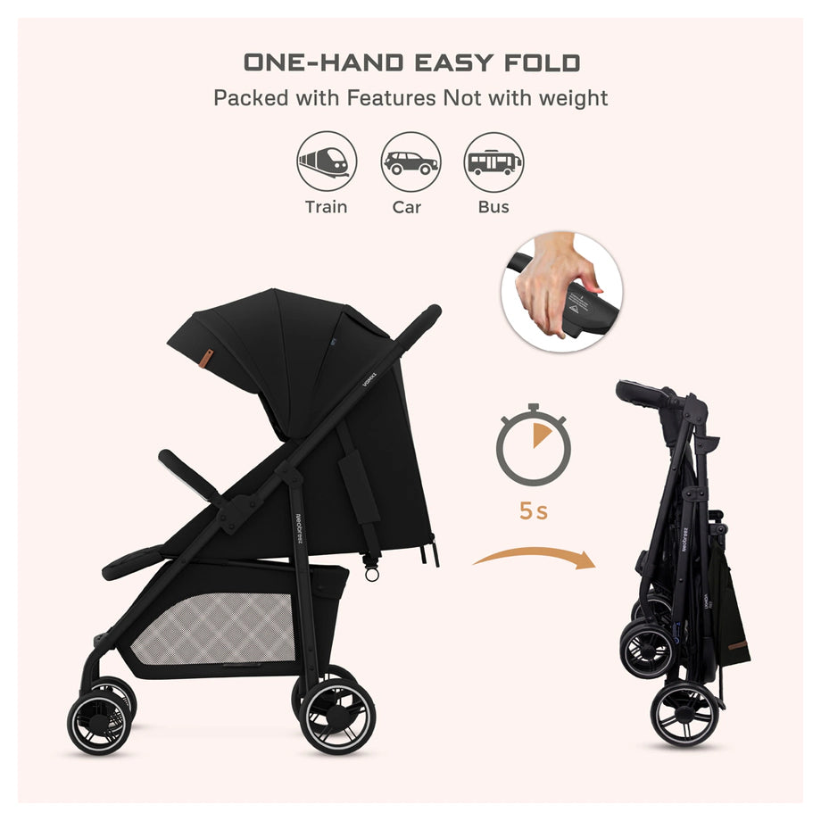 Neobreez Vomx1 Ultra Lightweight Stroller Compact & Quick-Fold Baby Travel Pushchair With Waterproof Upf 50+ Canopy
