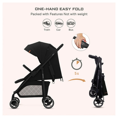 Neobreez Vomx1 Ultra Lightweight Stroller Compact & Quick-Fold Baby Travel Pushchair With Waterproof Upf 50+ Canopy