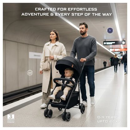 Neobreez Vomx1 Ultra Lightweight Stroller Compact & Quick-Fold Baby Travel Pushchair With Waterproof Upf 50+ Canopy