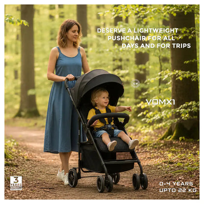 Neobreez Vomx1 Ultra Lightweight Stroller Compact & Quick-Fold Baby Travel Pushchair With Waterproof Upf 50+ Canopy