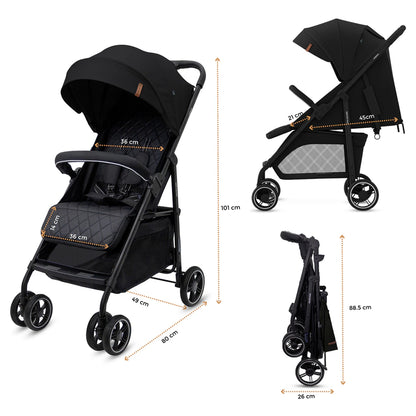 Neobreez Vomx1 Ultra Lightweight Stroller Compact & Quick-Fold Baby Travel Pushchair With Waterproof Upf 50+ Canopy