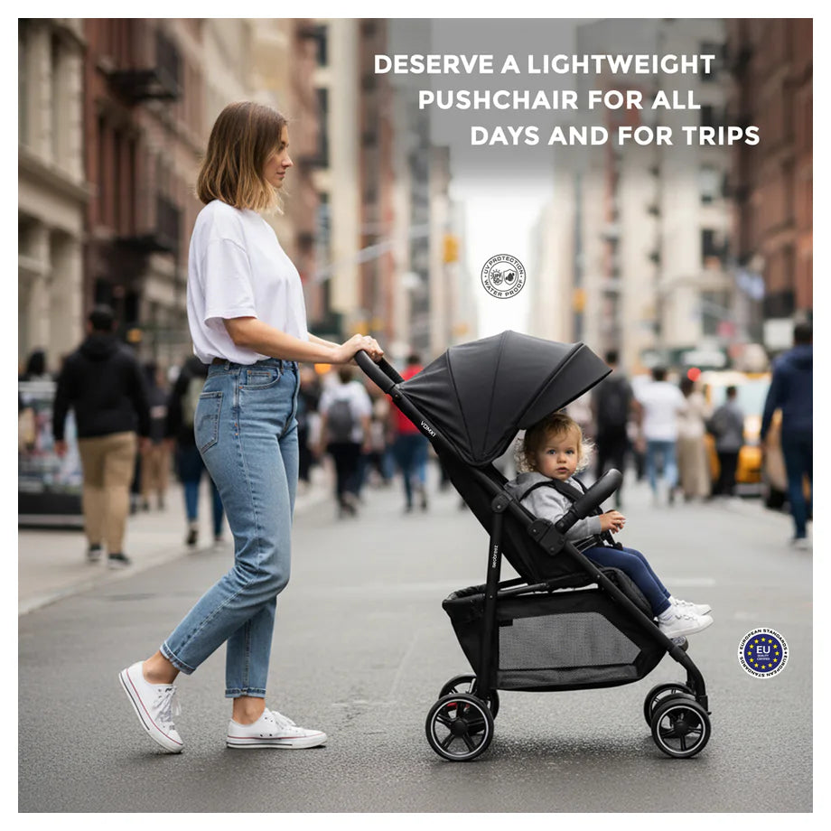 Neobreez Vomx1 Ultra Lightweight Stroller Compact & Quick-Fold Baby Travel Pushchair With Waterproof Upf 50+ Canopy