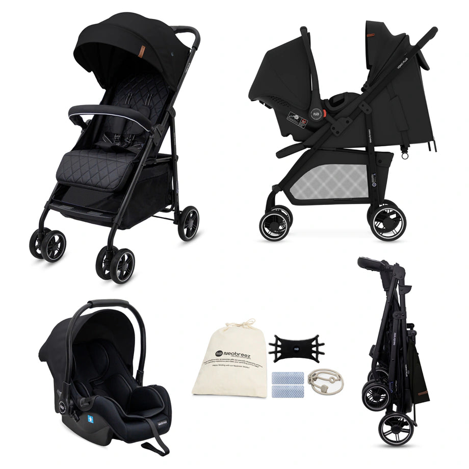 Neobreez Vomx1 Plus 2-In-1 Travel System Stroller Compact & Quick-Fold Baby Travel Pushchair With Waterproof Upf 50+ Canopy