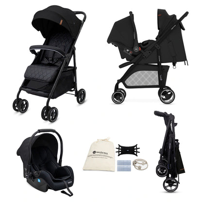 Neobreez Vomx1 Plus 2-In-1 Travel System Stroller Compact & Quick-Fold Baby Travel Pushchair With Waterproof Upf 50+ Canopy