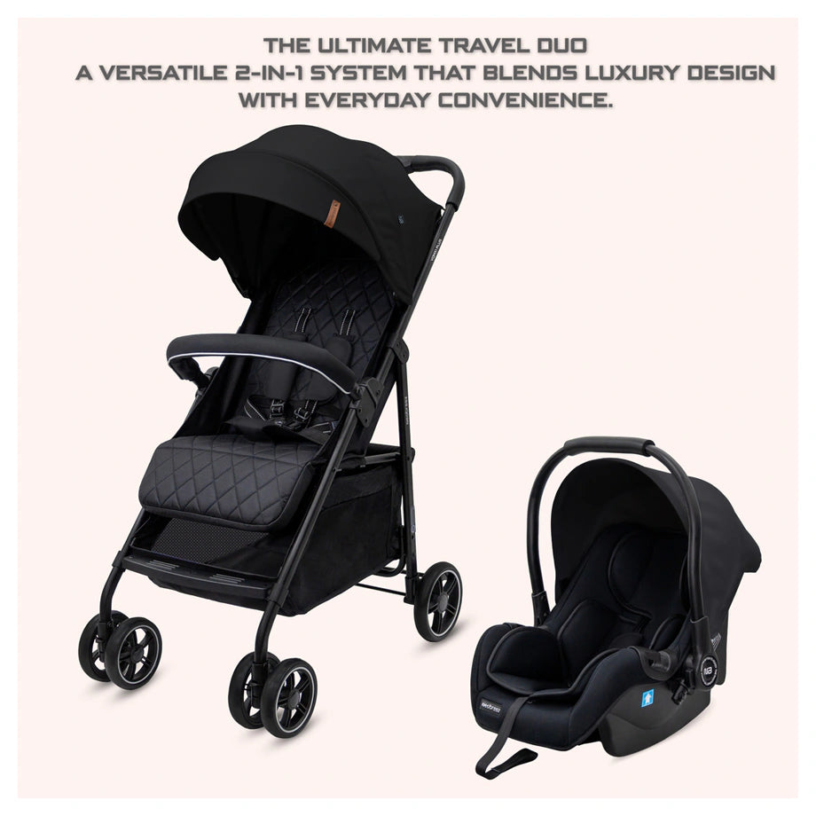 Neobreez Vomx1 Plus 2-In-1 Travel System Stroller Compact & Quick-Fold Baby Travel Pushchair With Waterproof Upf 50+ Canopy