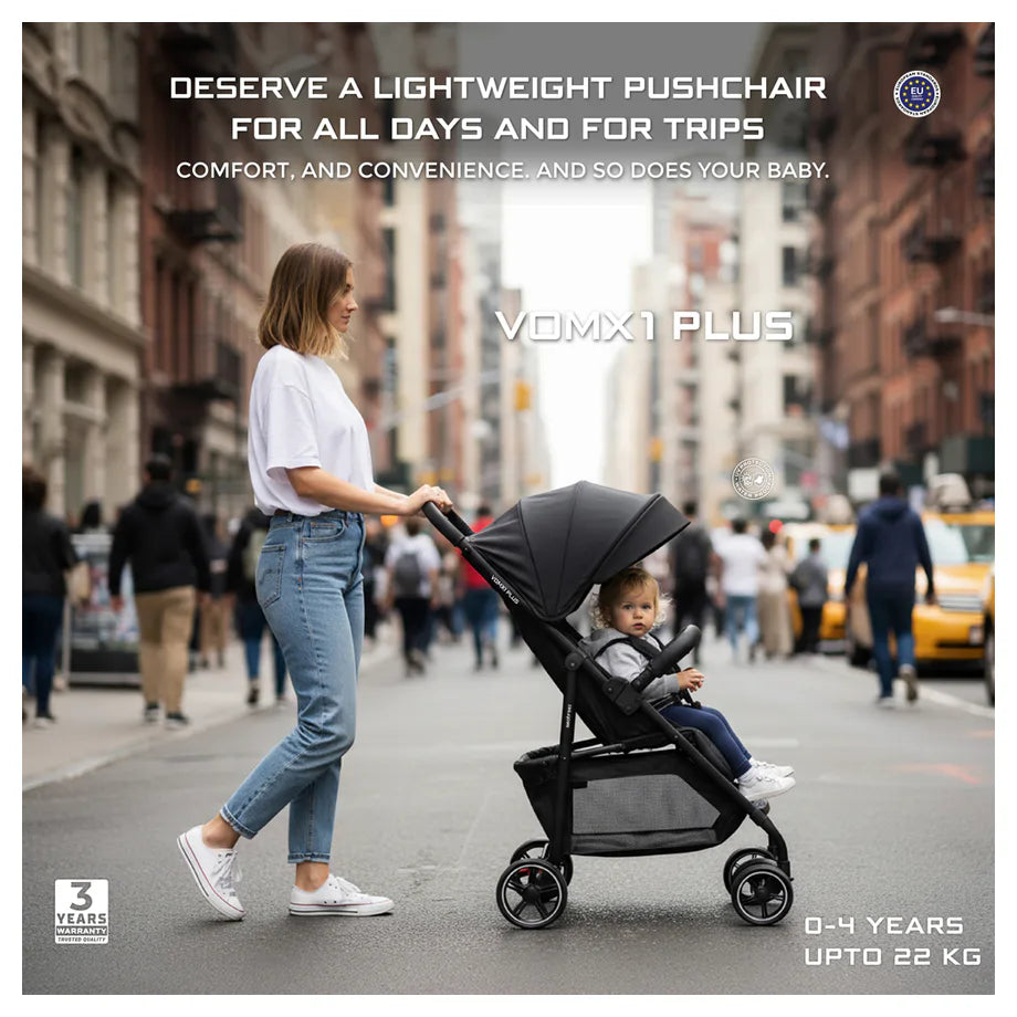Neobreez Vomx1 Plus 2-In-1 Travel System Stroller Compact & Quick-Fold Baby Travel Pushchair With Waterproof Upf 50+ Canopy