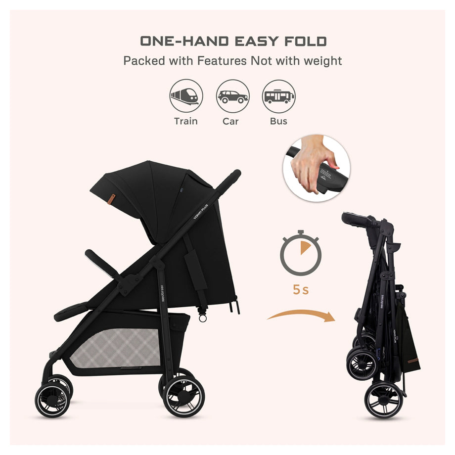 Neobreez Vomx1 Plus 2-In-1 Travel System Stroller Compact & Quick-Fold Baby Travel Pushchair With Waterproof Upf 50+ Canopy