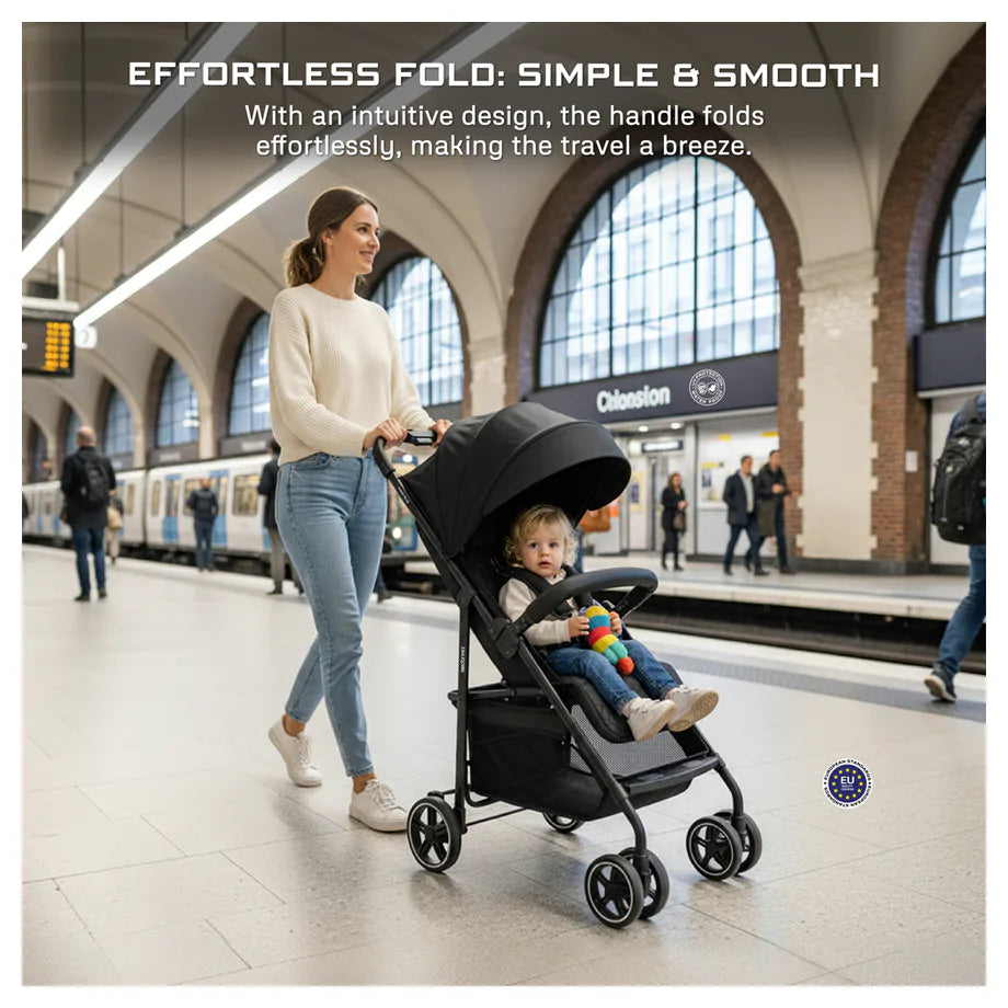 Neobreez Vomx1 Plus 2-In-1 Travel System Stroller Compact & Quick-Fold Baby Travel Pushchair With Waterproof Upf 50+ Canopy