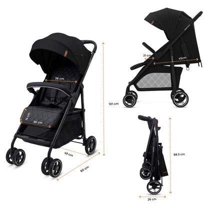 Neobreez Vomx1 Plus 2-In-1 Travel System Stroller Compact & Quick-Fold Baby Travel Pushchair With Waterproof Upf 50+ Canopy