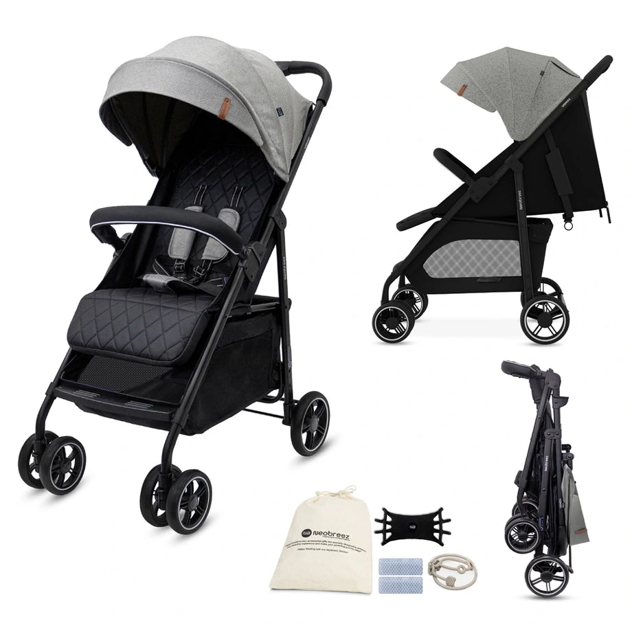Neobreez Vomx1 Ultra Lightweight Stroller (Medium Gray)
