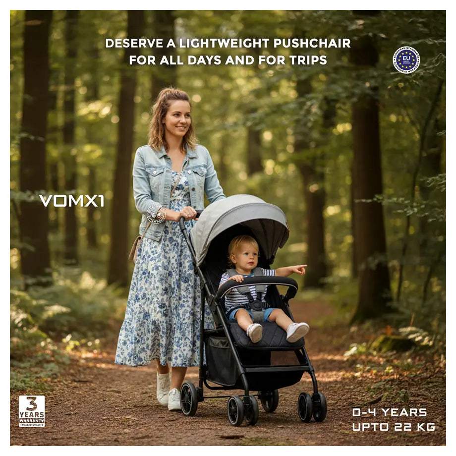 Neobreez Vomx1 Ultra Lightweight Stroller (Medium Gray)