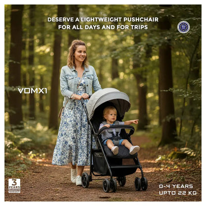 Neobreez Vomx1 Ultra Lightweight Stroller (Medium Gray)