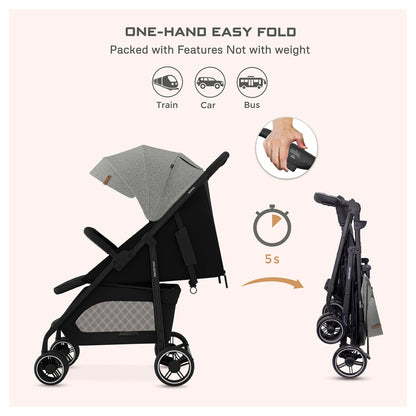 Neobreez Vomx1 Ultra Lightweight Stroller (Medium Gray)