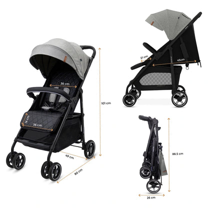 Neobreez Vomx1 Ultra Lightweight Stroller (Medium Gray)