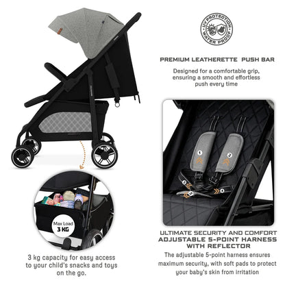 Neobreez Vomx1 Ultra Lightweight Stroller (Medium Gray)