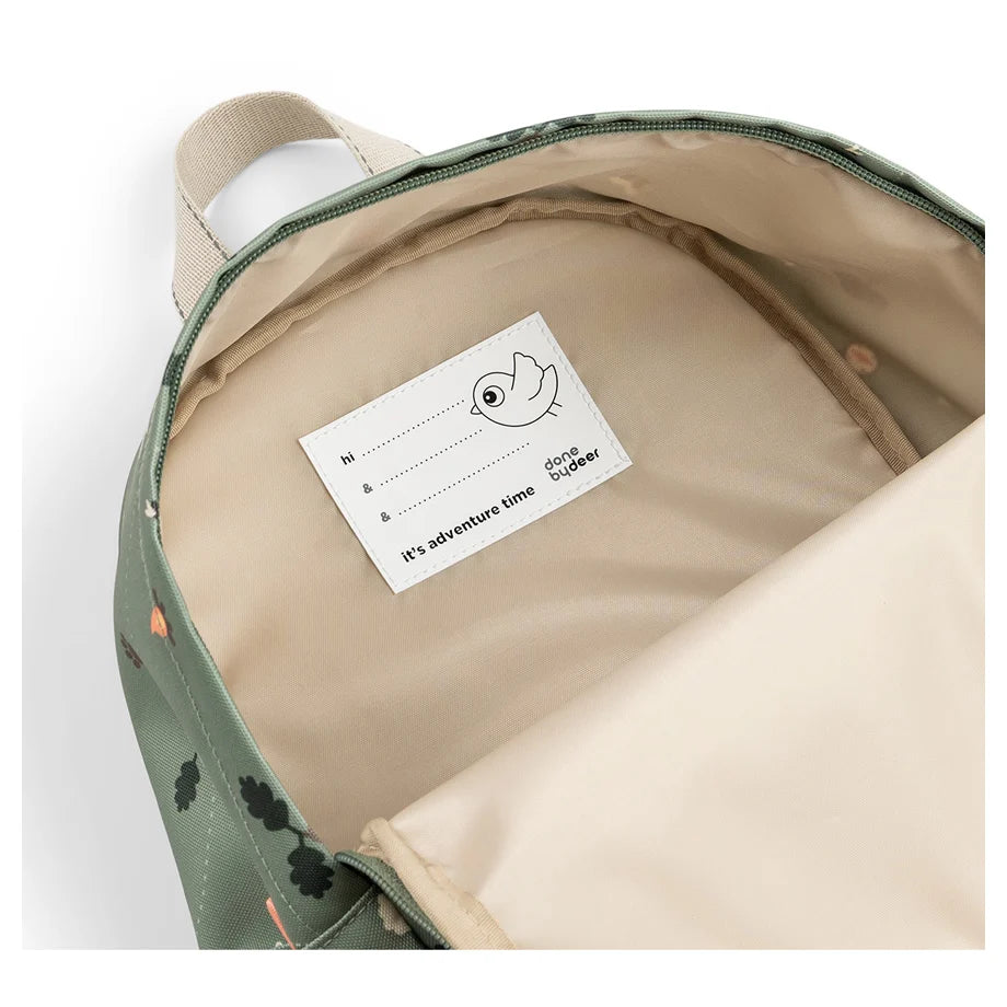 Done By Deer Kids Backpack Tiny Trails (Green, 7.5 L)