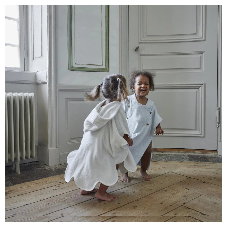 Elodie Bath Poncho (Vanilla White)
