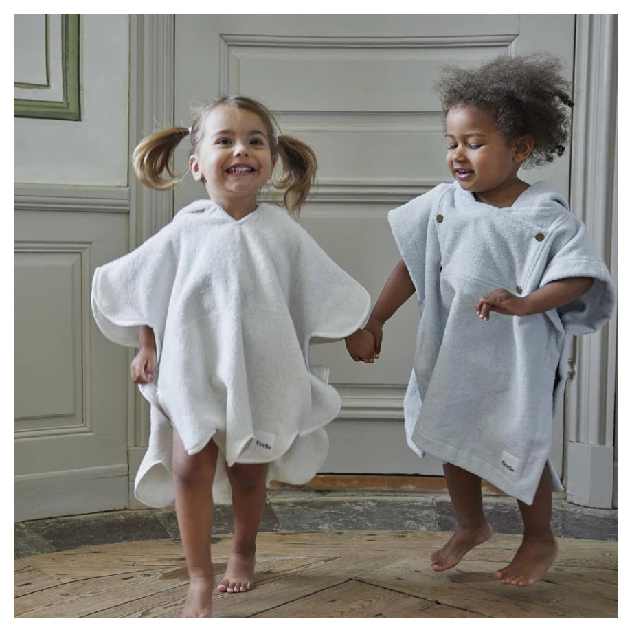 Elodie Bath Poncho (Vanilla White)