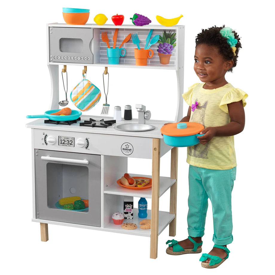 KidKraft All Time Play Kitchen With Accessories KidKraft All Time Play Kitchen With Accessories