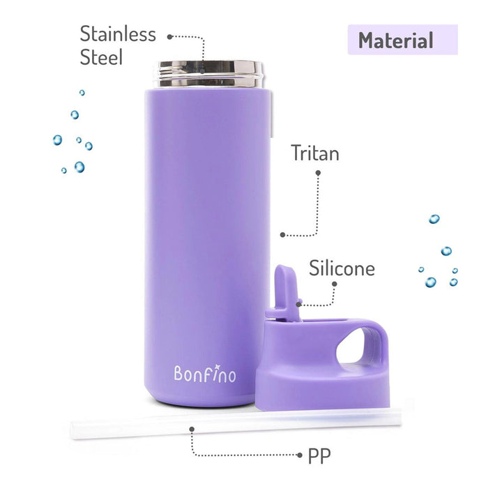 Bonfino Stainless Steel Vacuum Flask 550ml (Purple)