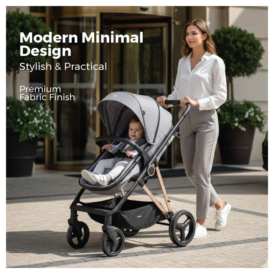 Nurtur Baby Stroller (Grey)