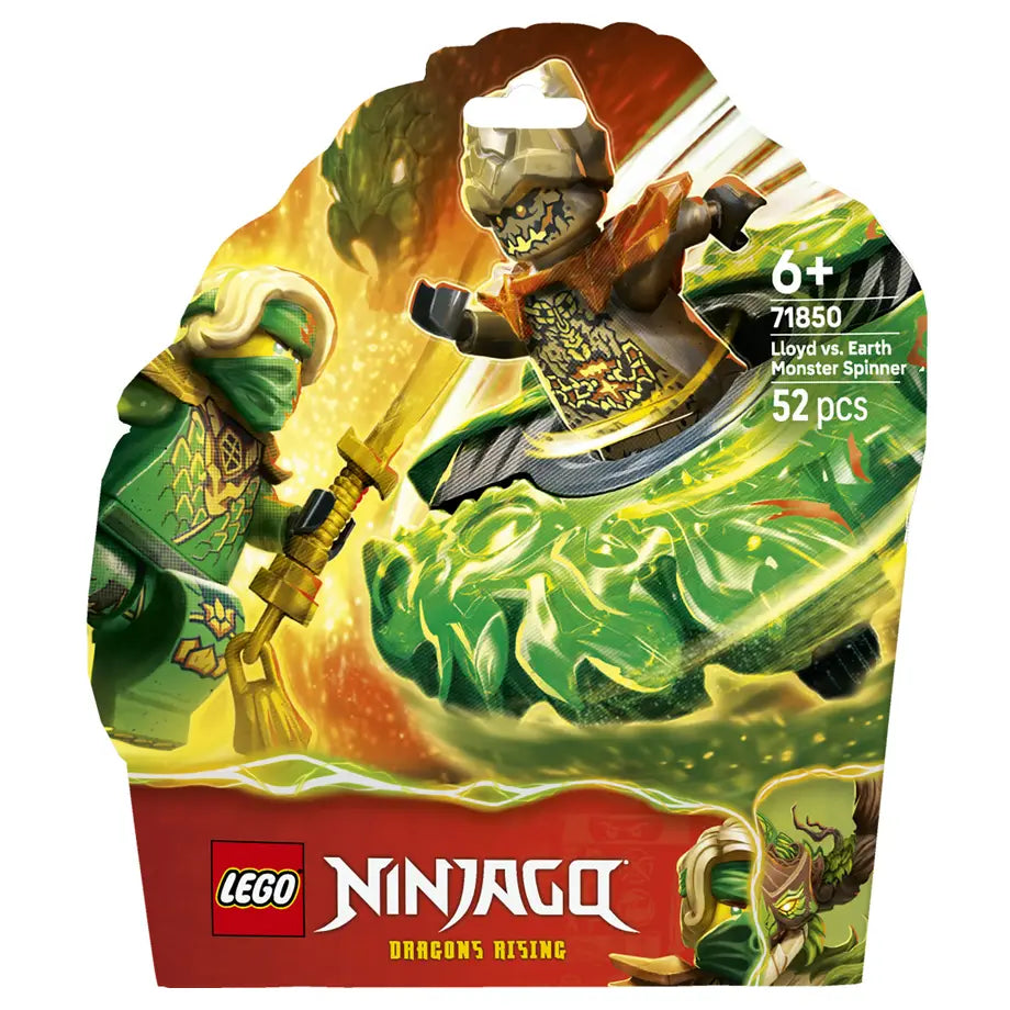 LEGO NINJAGO Lloyd vs. Earth Monster Spinner 71850 Building Toy Set (52 Pieces)