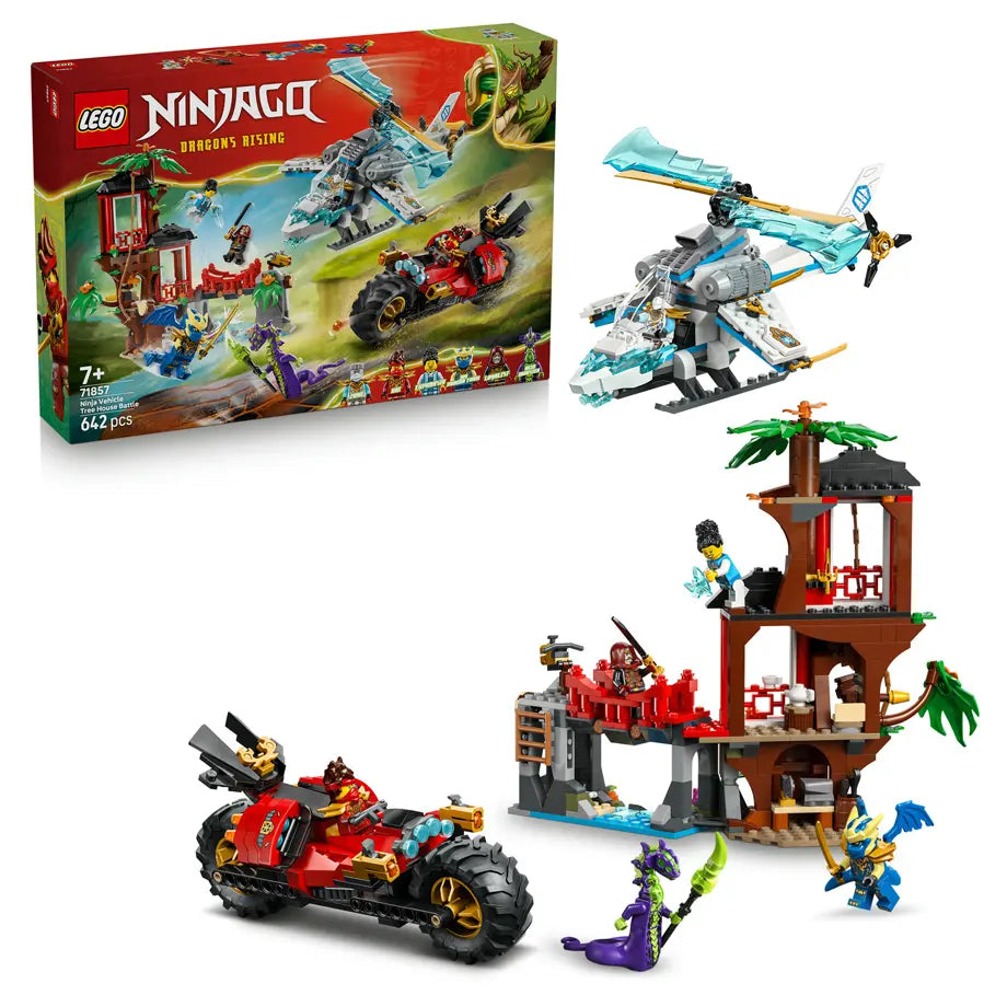 LEGO NINJAGO Ninja Vehicle Tree House Battle 71857 Building Toy Set (642 Pieces)
