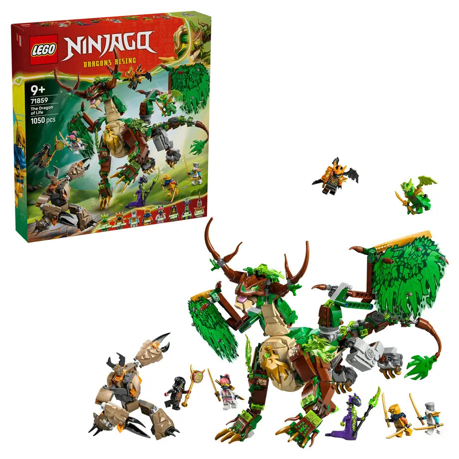 LEGO NINJAGO The Dragon of Life 71859 Building Toy Set (1050 Pieces)