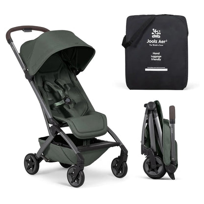 Joolz Aer2 Buggy with Free Bumper Bar & Cup Holder (Forest Green)