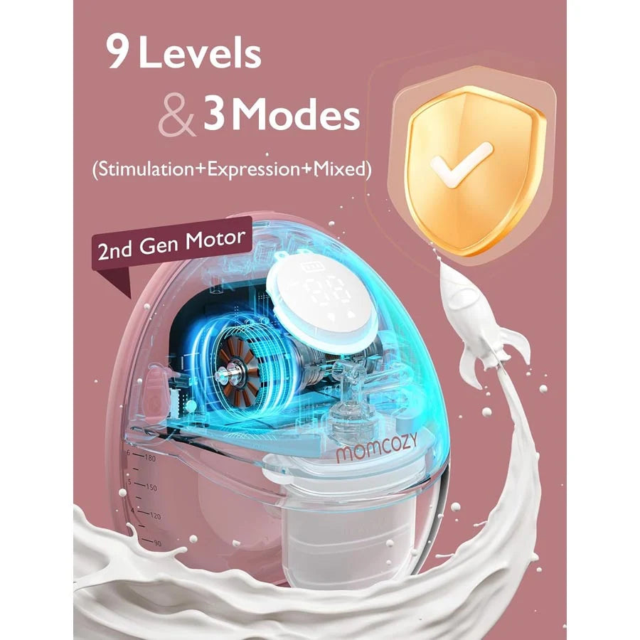 مضخة الثدي المزدوجة Mobile Style M6 من Momcozy مضخة الثدي المزدوجة Mobile Style M6 من Momcozy