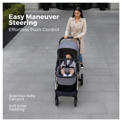 Nurtur Baby Stroller (Grey)