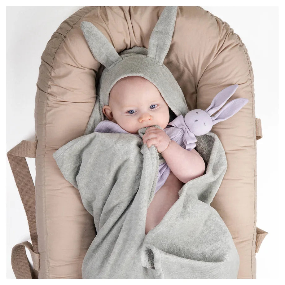 Elodie Hooded Towel (Mineral Green)