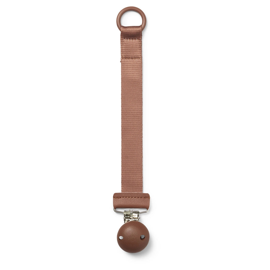 Elodie Pacifier Clip (Burned Clay Wood)