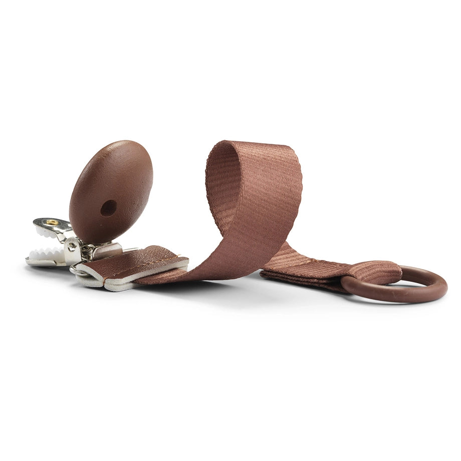 Elodie Pacifier Clip (Burned Clay Wood)