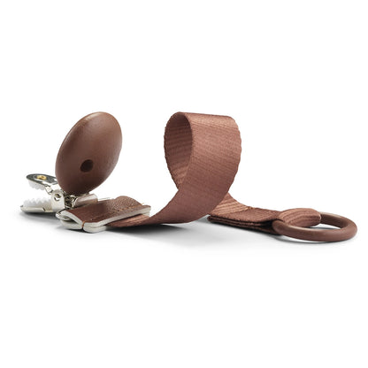Elodie Pacifier Clip (Burned Clay Wood)
