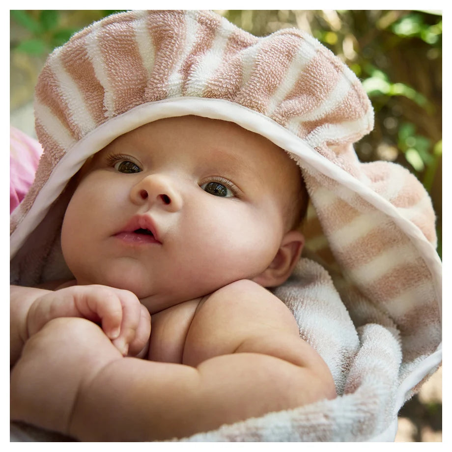 Elodie Hooded Towel (Candy Stripes)
