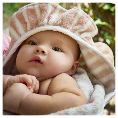 Elodie Hooded Towel (Candy Stripes)