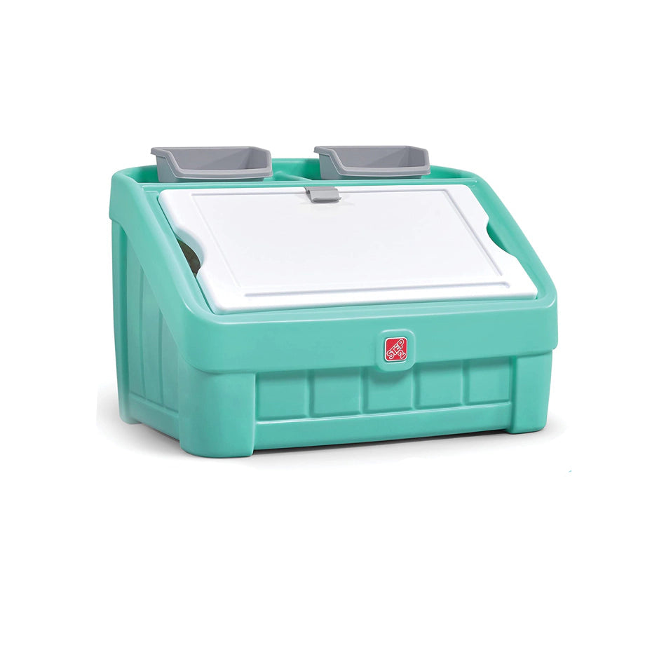 Step2 2-in-1 Toy Box with Art Lid (Mint)