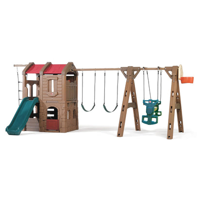 Adventure Lodge Play Center With Glider