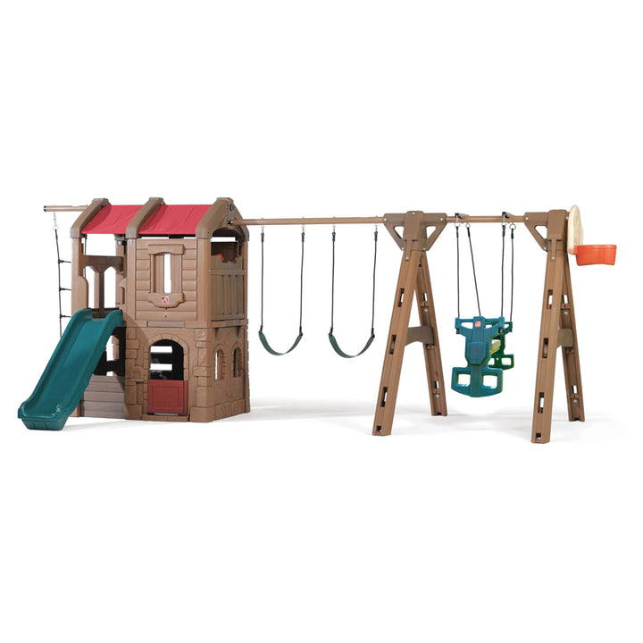 Adventure Lodge Play Center With Glider