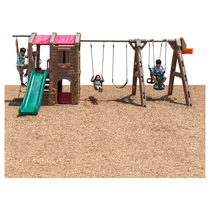 Adventure Lodge Play Center With Glider