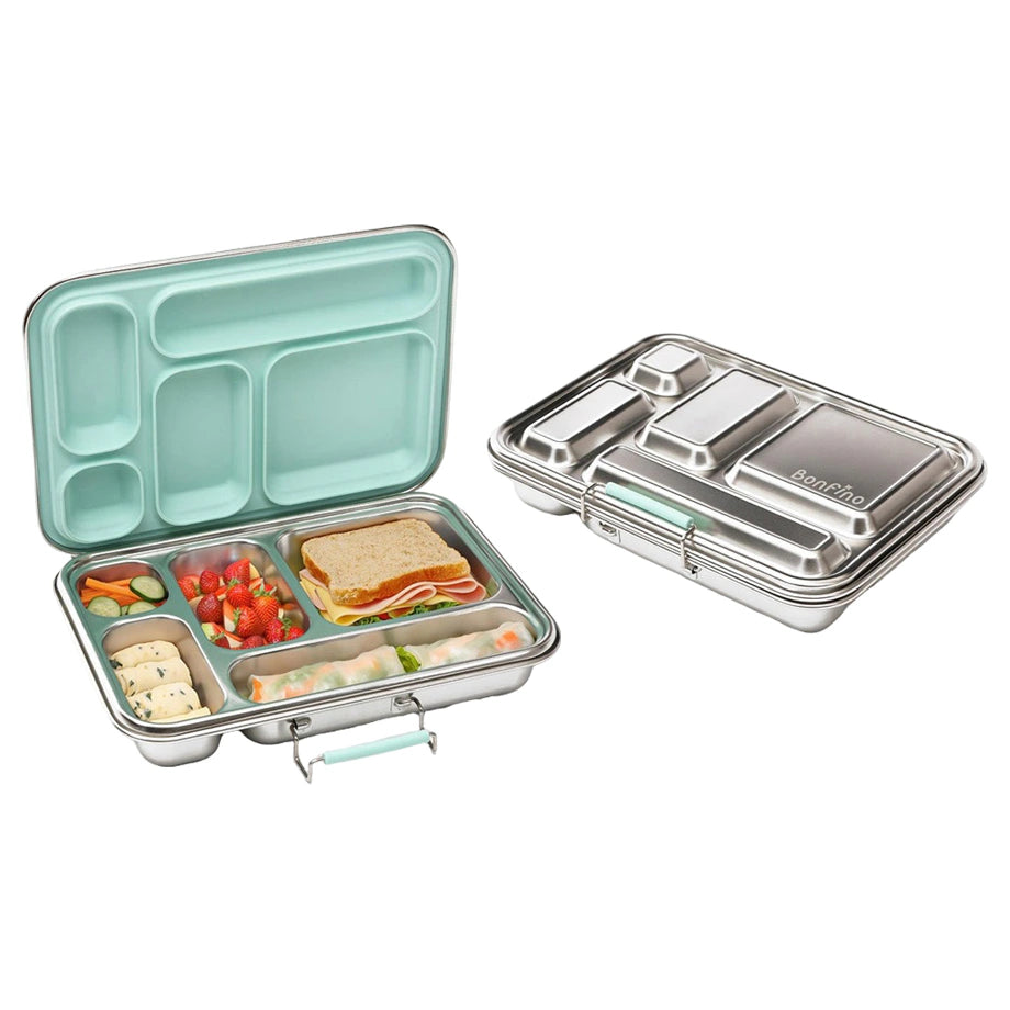 Bonfino Stainless Steel Bento Lunch Box 895ml (Green)