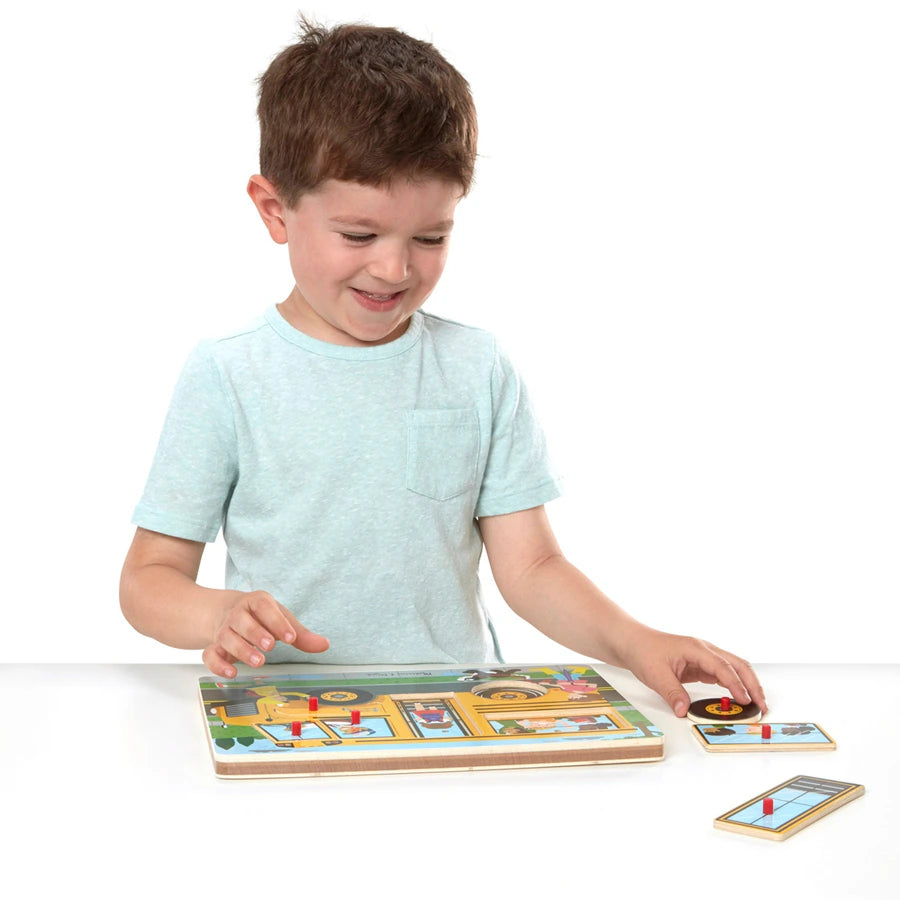Melissa and Doug Melissa And Doug The Wheels On The Bus Sound Puzzle