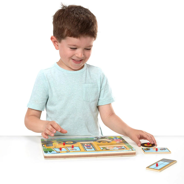 Melissa and Doug Melissa And Doug The Wheels On The Bus Sound Puzzle