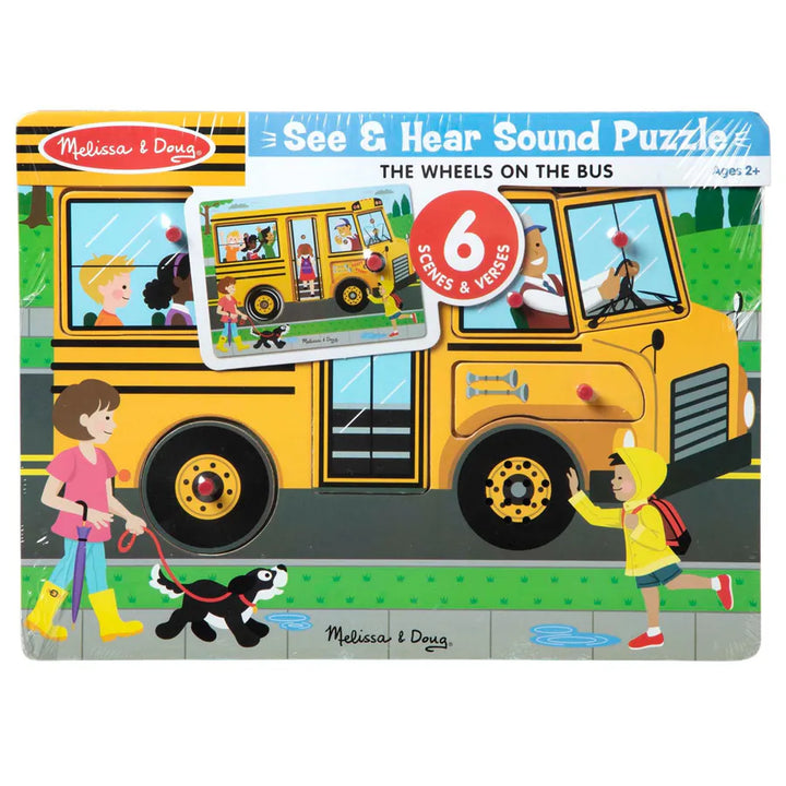 Melissa and Doug Melissa And Doug The Wheels On The Bus Sound Puzzle