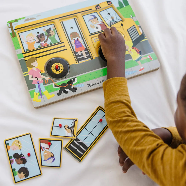 Melissa and Doug Melissa And Doug The Wheels On The Bus Sound Puzzle